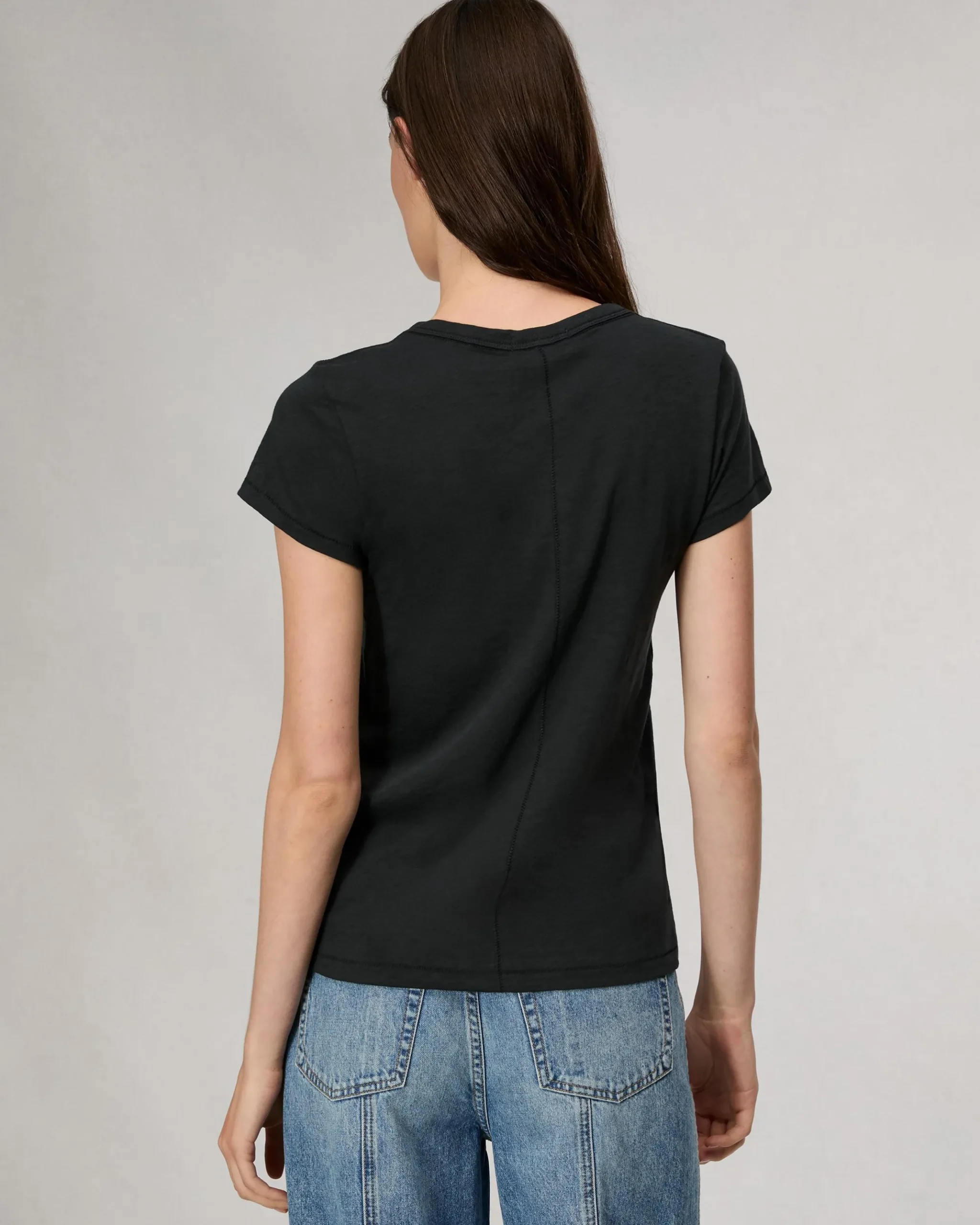 rag & bone The Slub Tee Black Hot