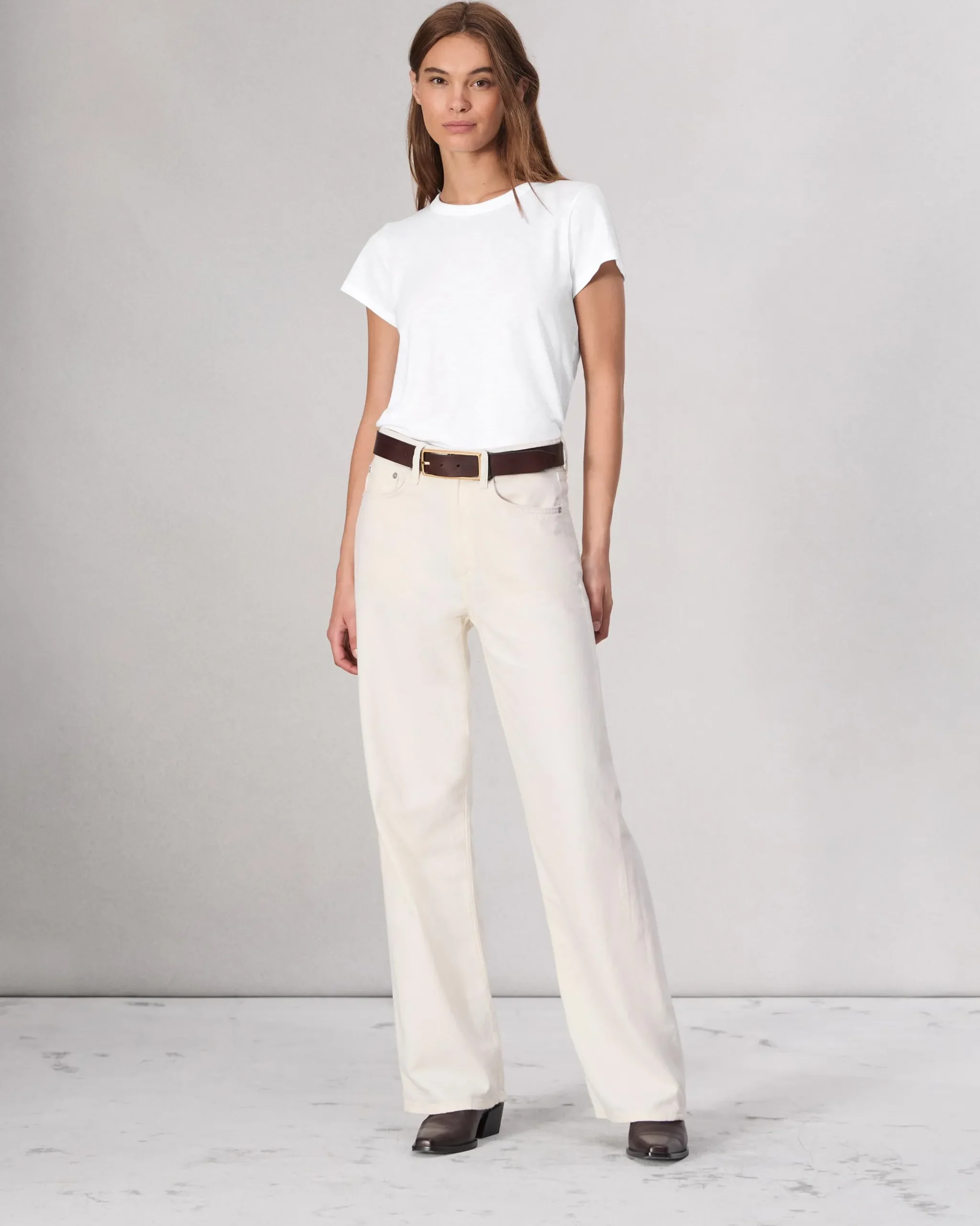rag & bone The Slub Tee Bright White Hot