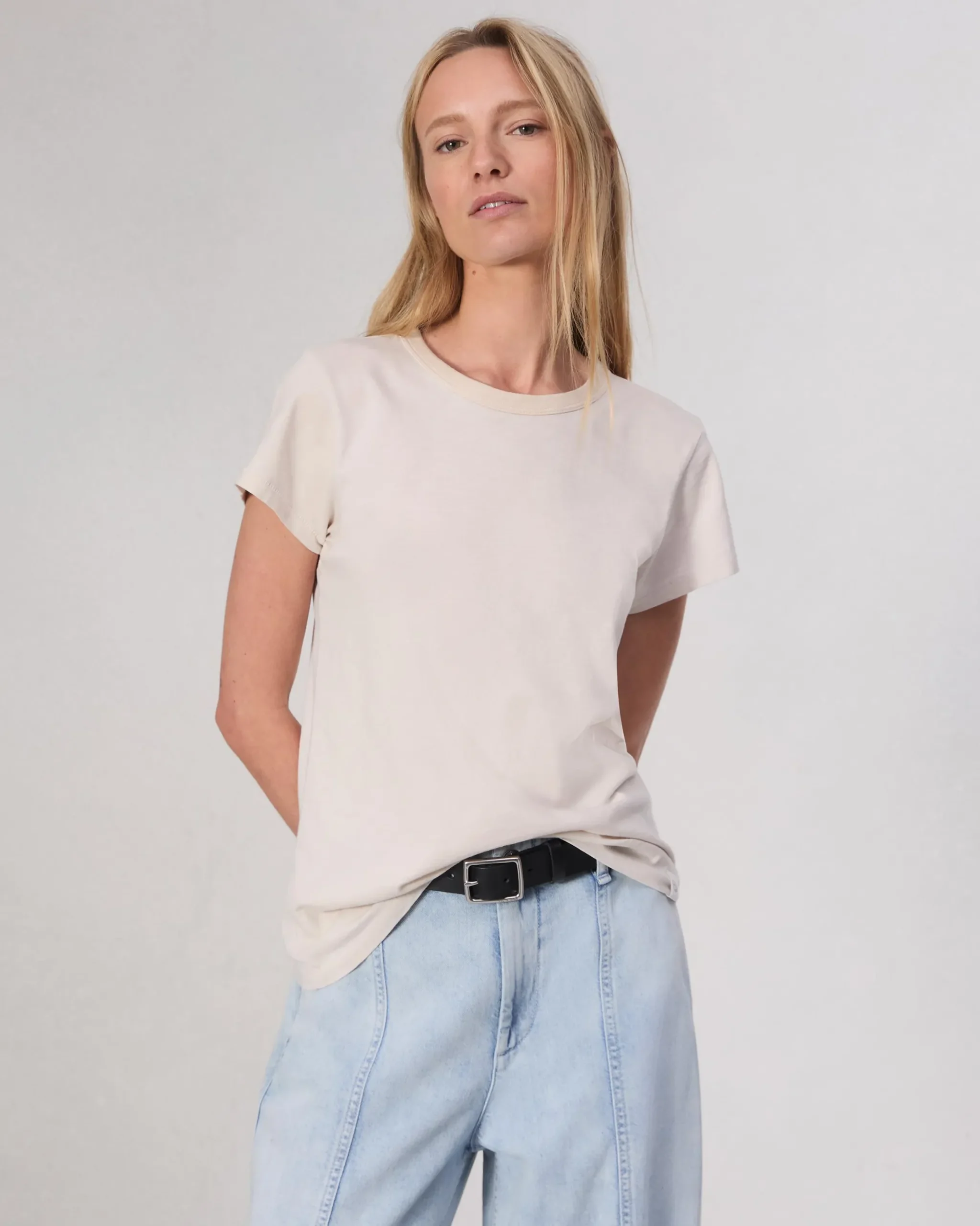 rag & bone The Slub Tee Warm Gry Best