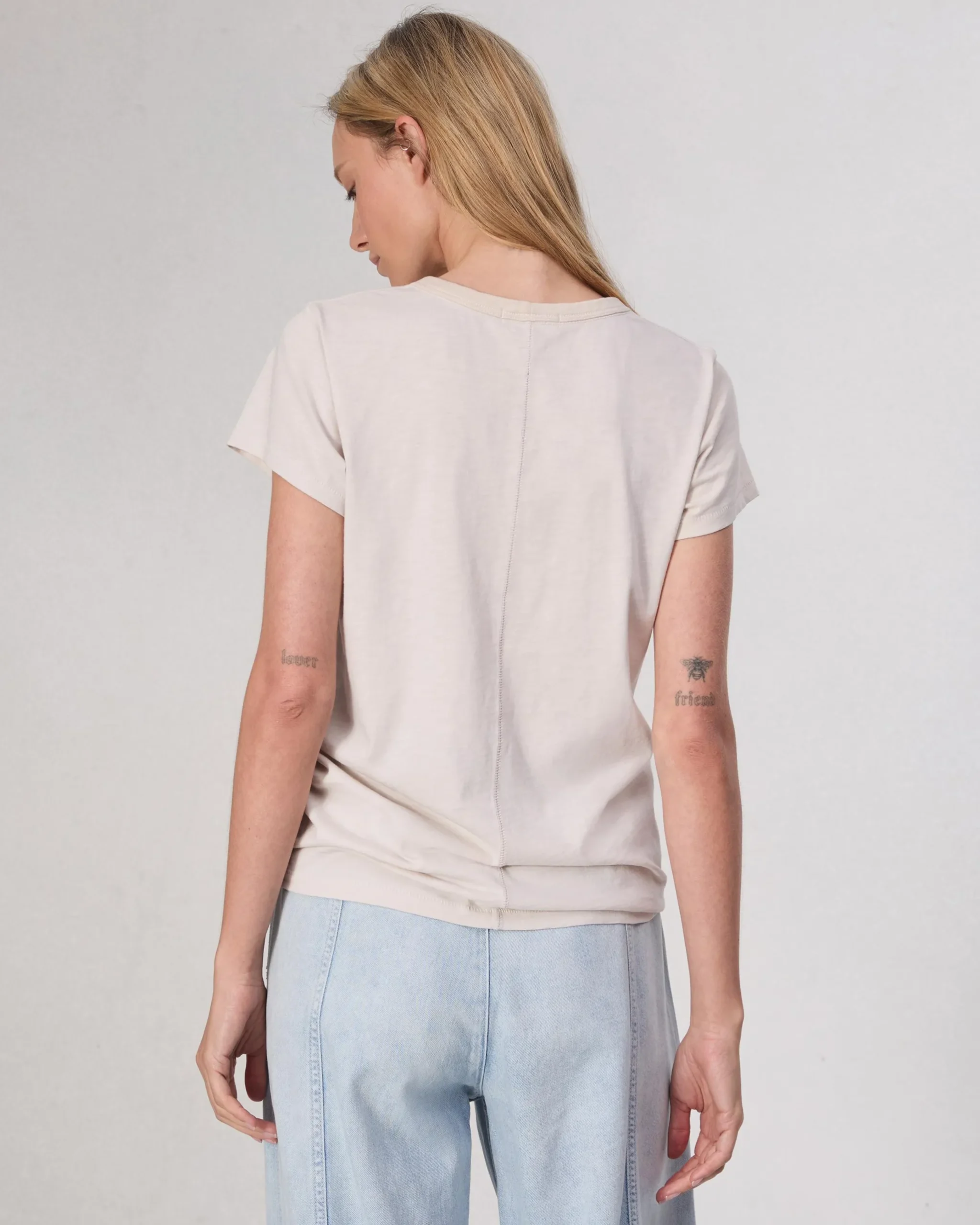 rag & bone The Slub Tee Warm Gry Best