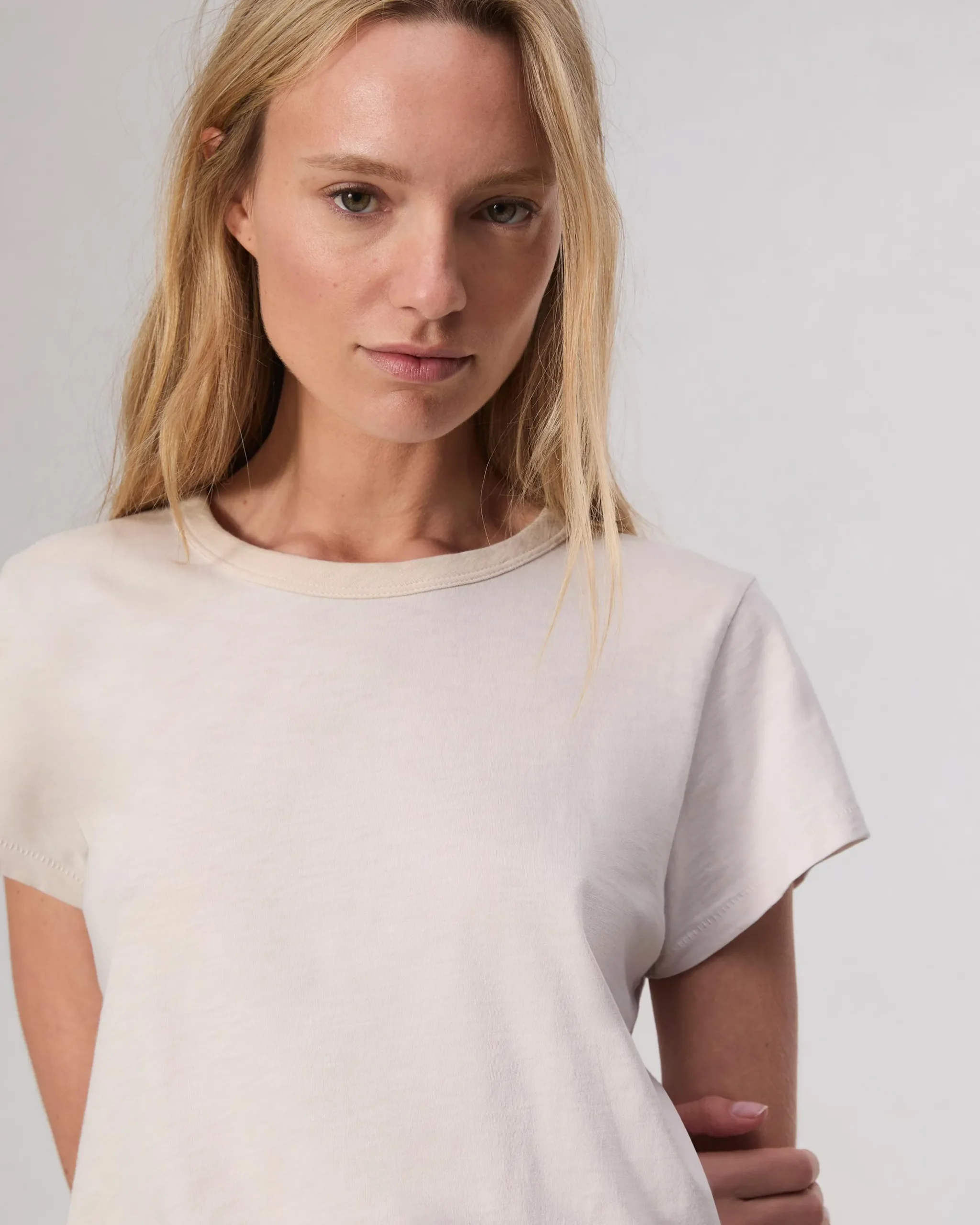 rag & bone The Slub Tee Warm Gry Best