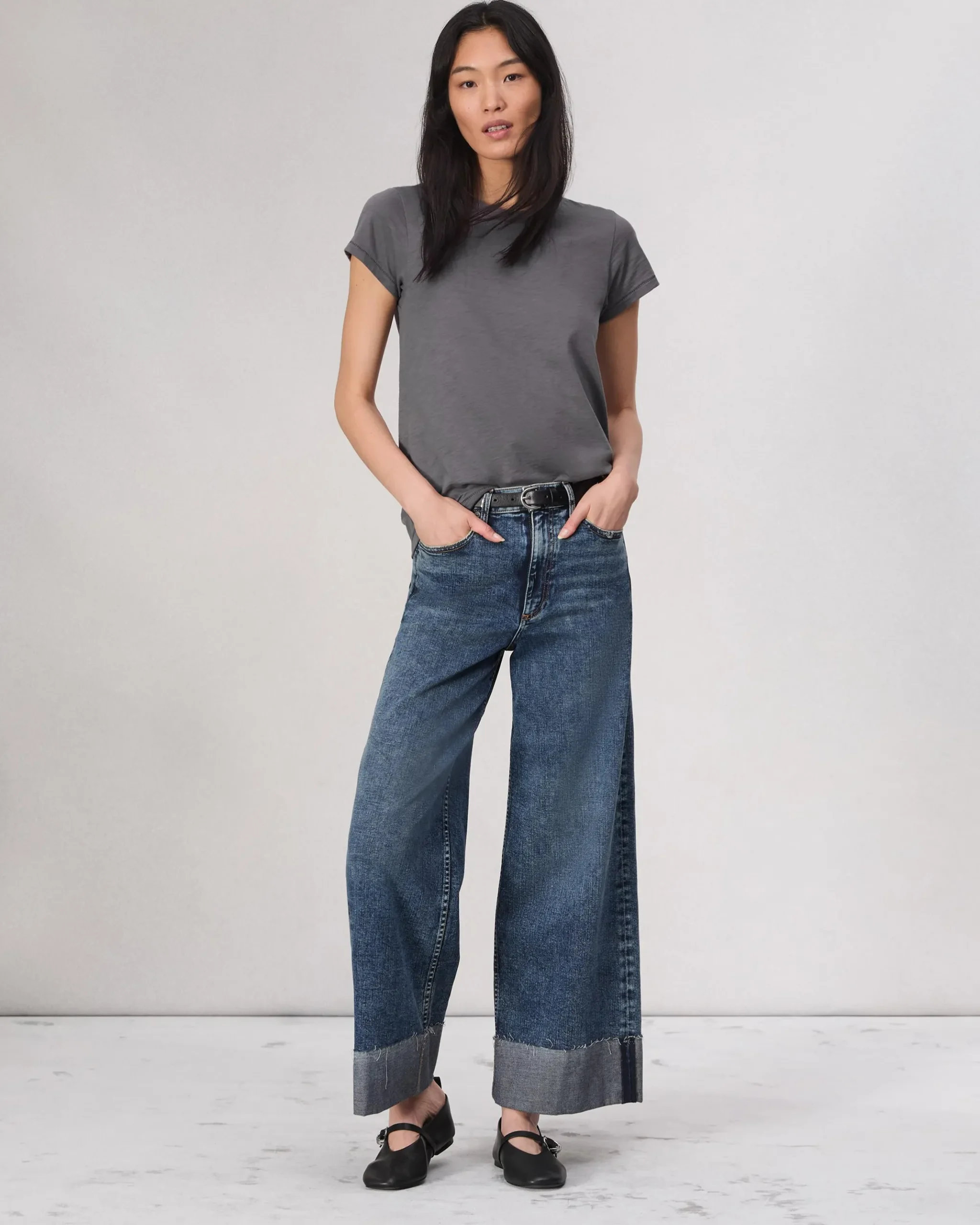 rag & bone The Slub Tee Washed Slate Online