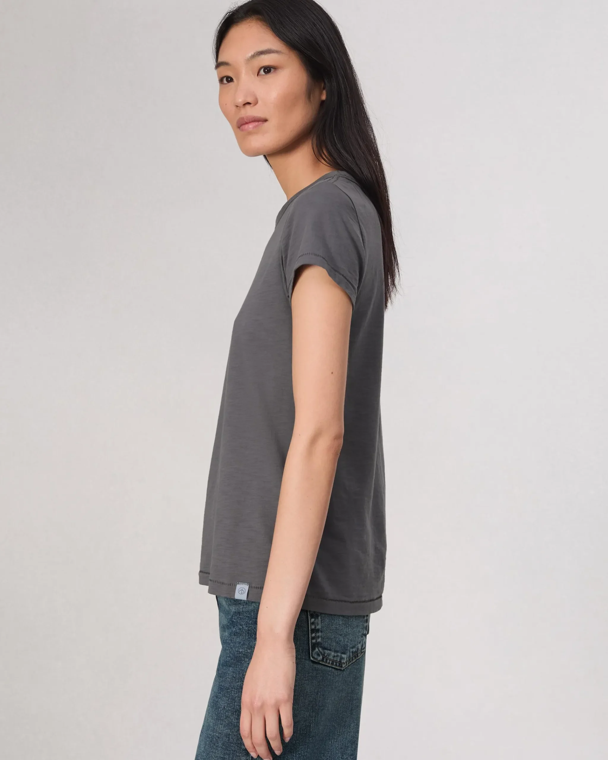 rag & bone The Slub Tee Washed Slate Online