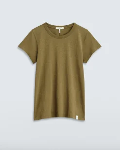 rag & bone The Slub Tee Military Olive Fashion