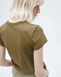 rag & bone The Slub Tee Military Olive Fashion