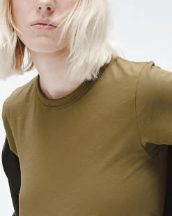 rag & bone The Slub Tee Military Olive Fashion