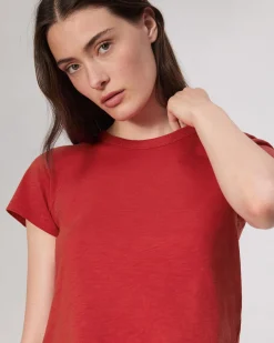 rag & bone The Slub Tee Red Sale