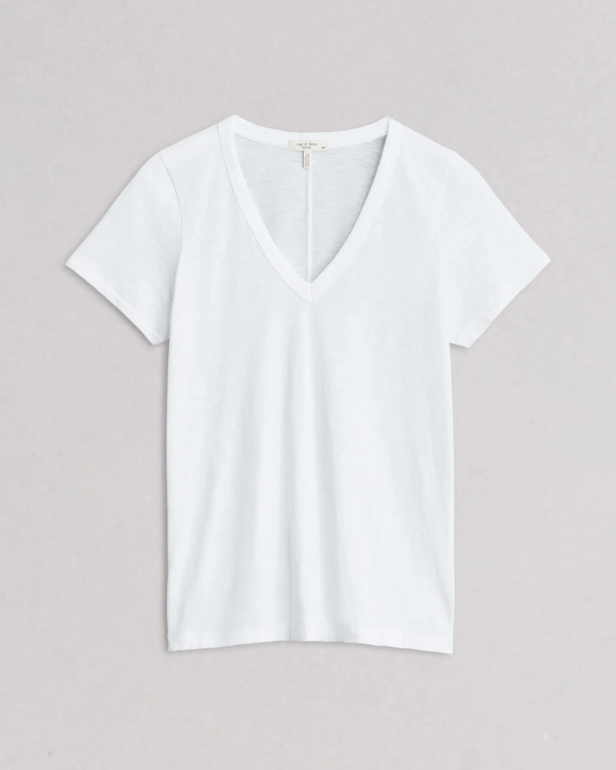rag & bone The Slub Vee Bright White Sale