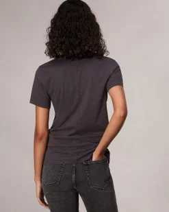 rag & bone The Slub V-Neck Tee Greystone Store