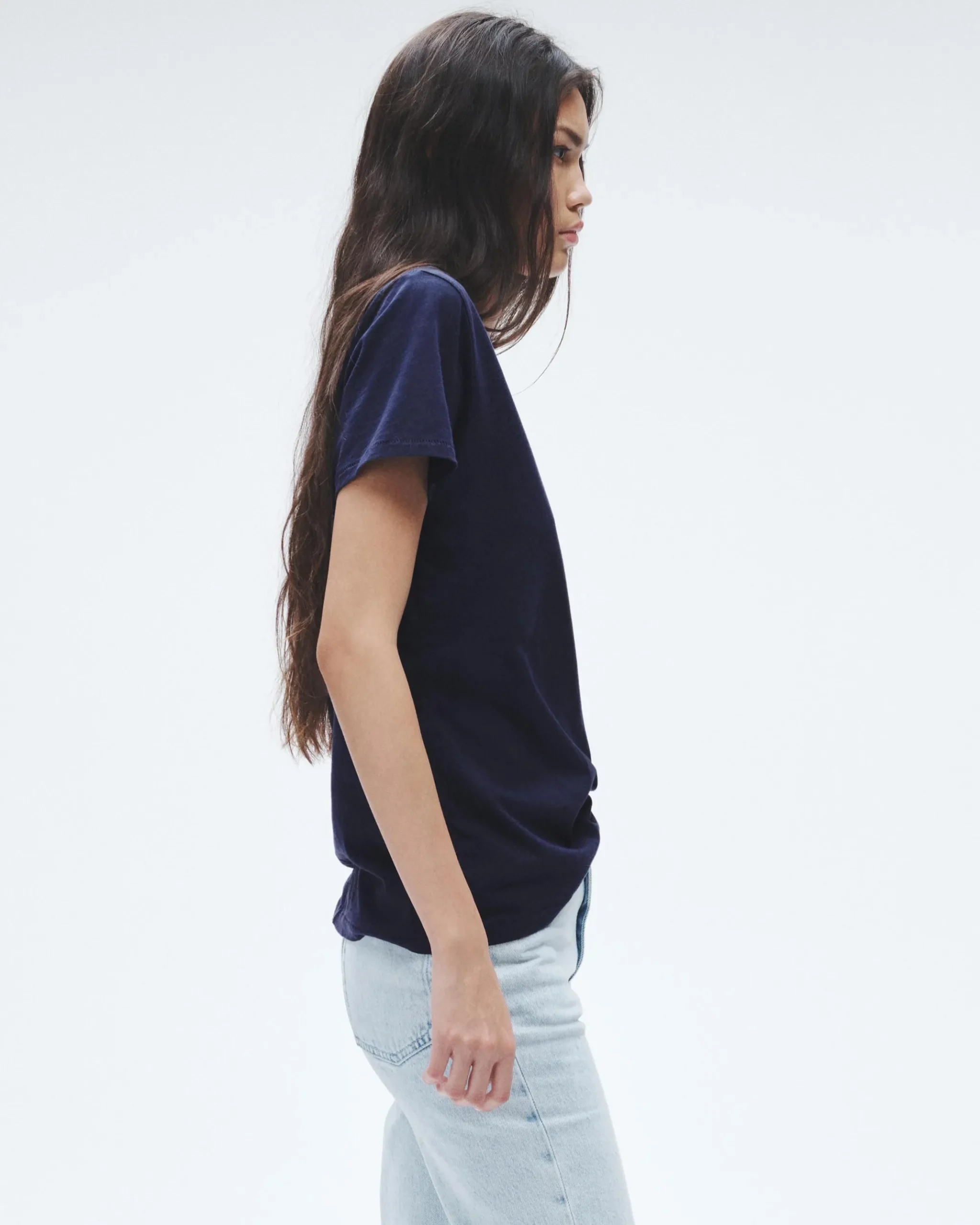 rag & bone The Slub V-Neck Tee Salute Best Sale
