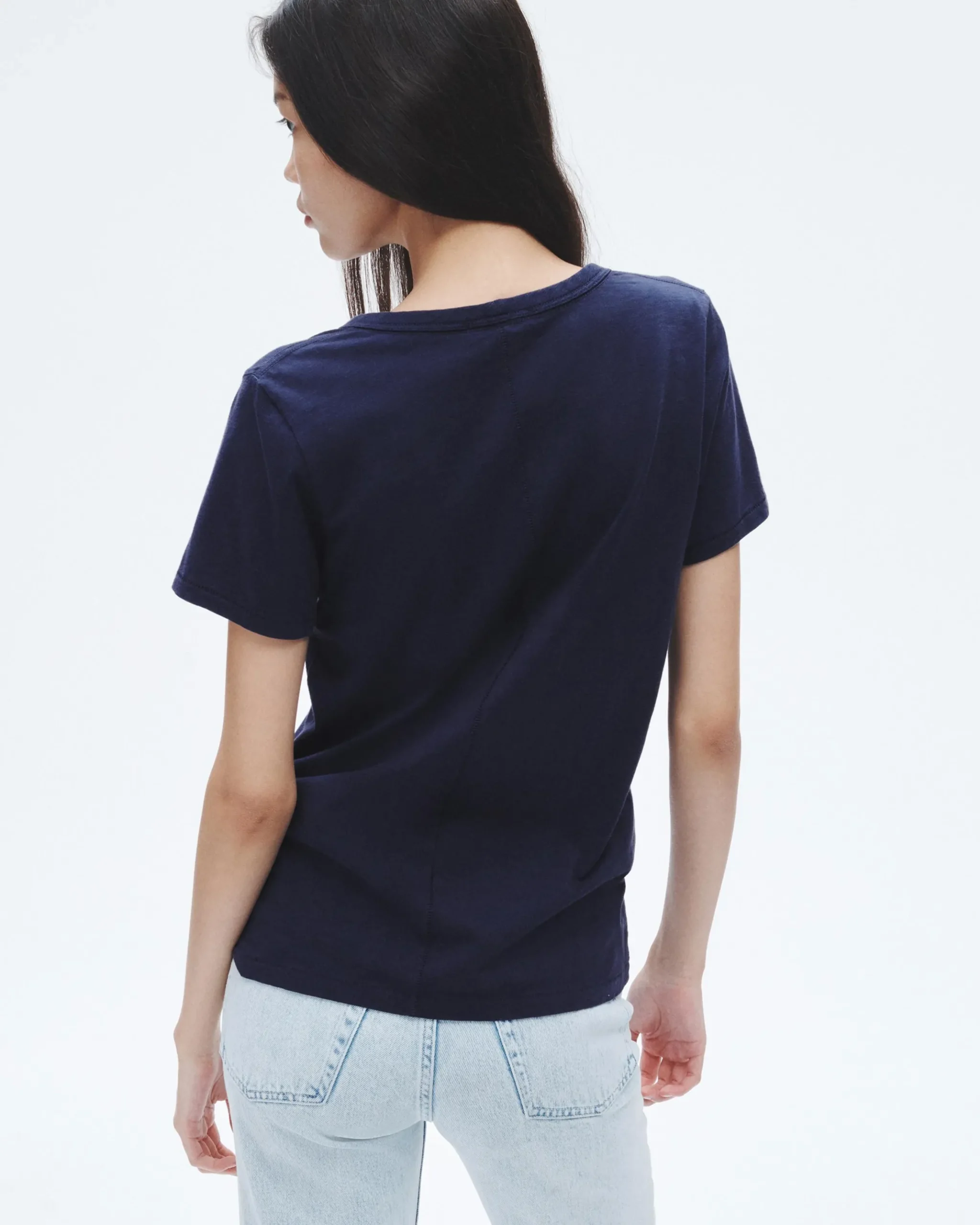 rag & bone The Slub V-Neck Tee Salute Best Sale