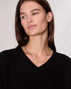 rag & bone The Small Link Necklace Sterling Silver Sale