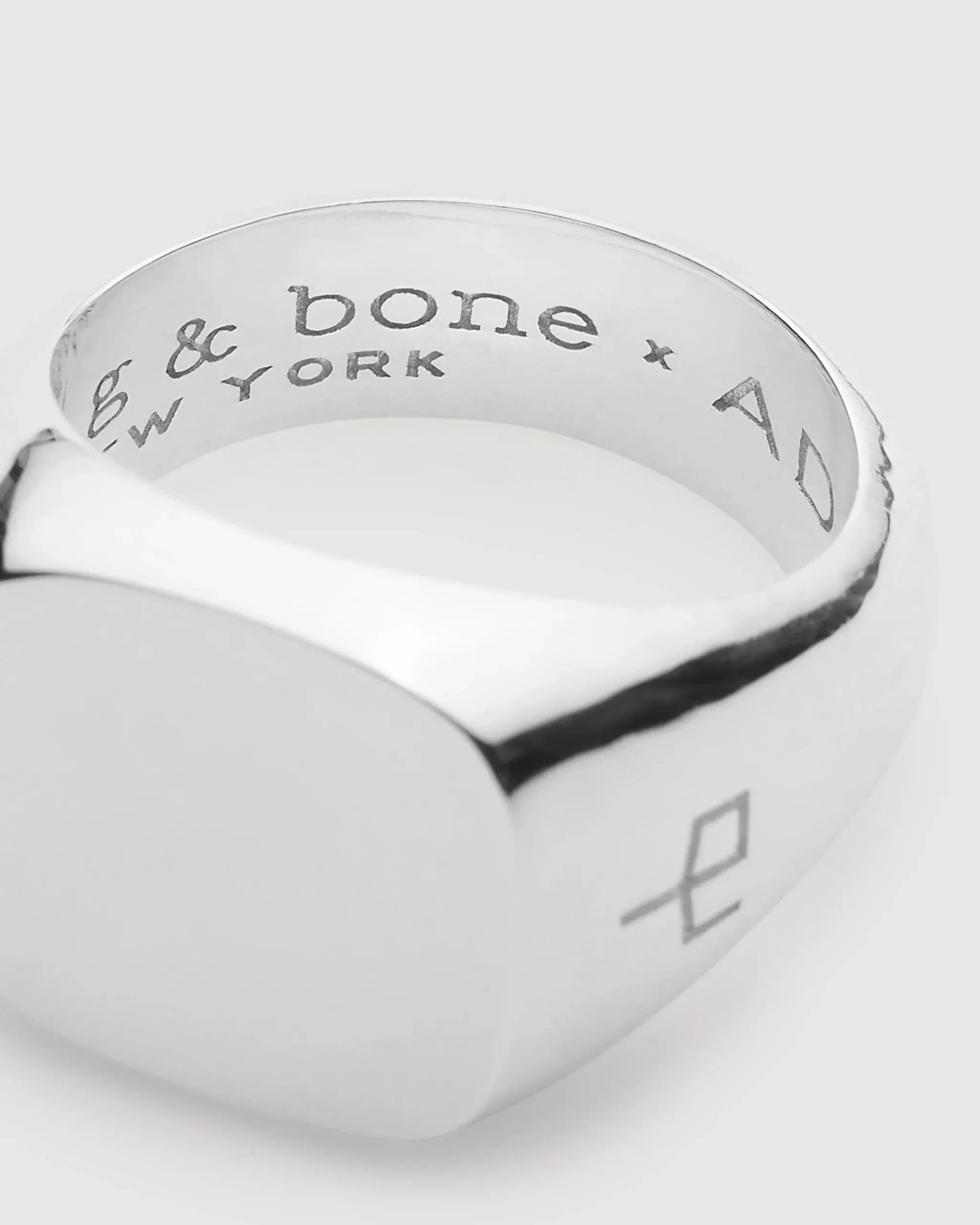 rag & bone The Square Signet Ring Sterling Silver Best