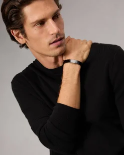 rag & bone The Squared Dot Cuff Black Titanium Cheap