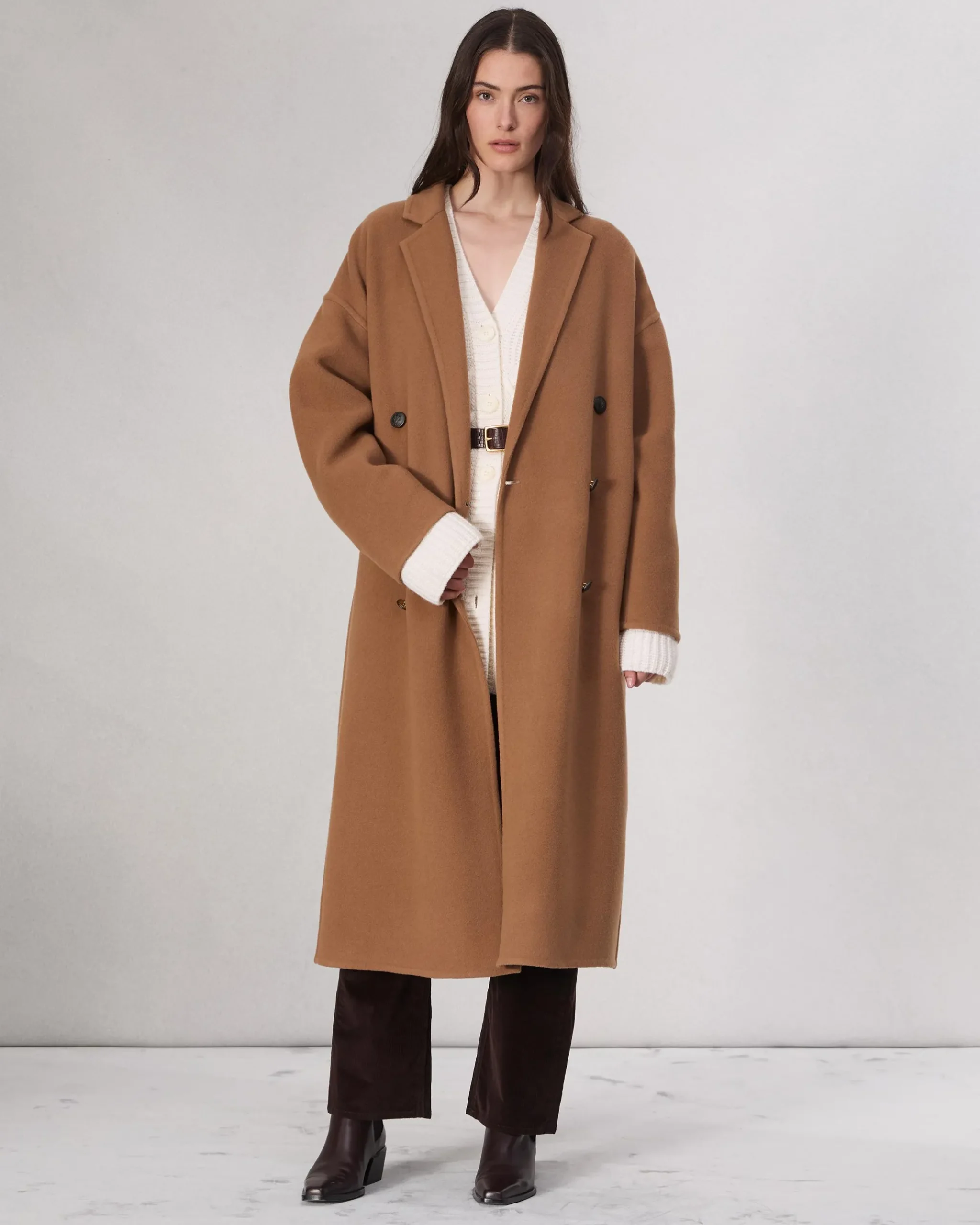 rag & bone Thea Wool-Blend Coat Camel Discount