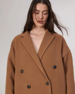 rag & bone Thea Wool-Blend Coat Camel Discount