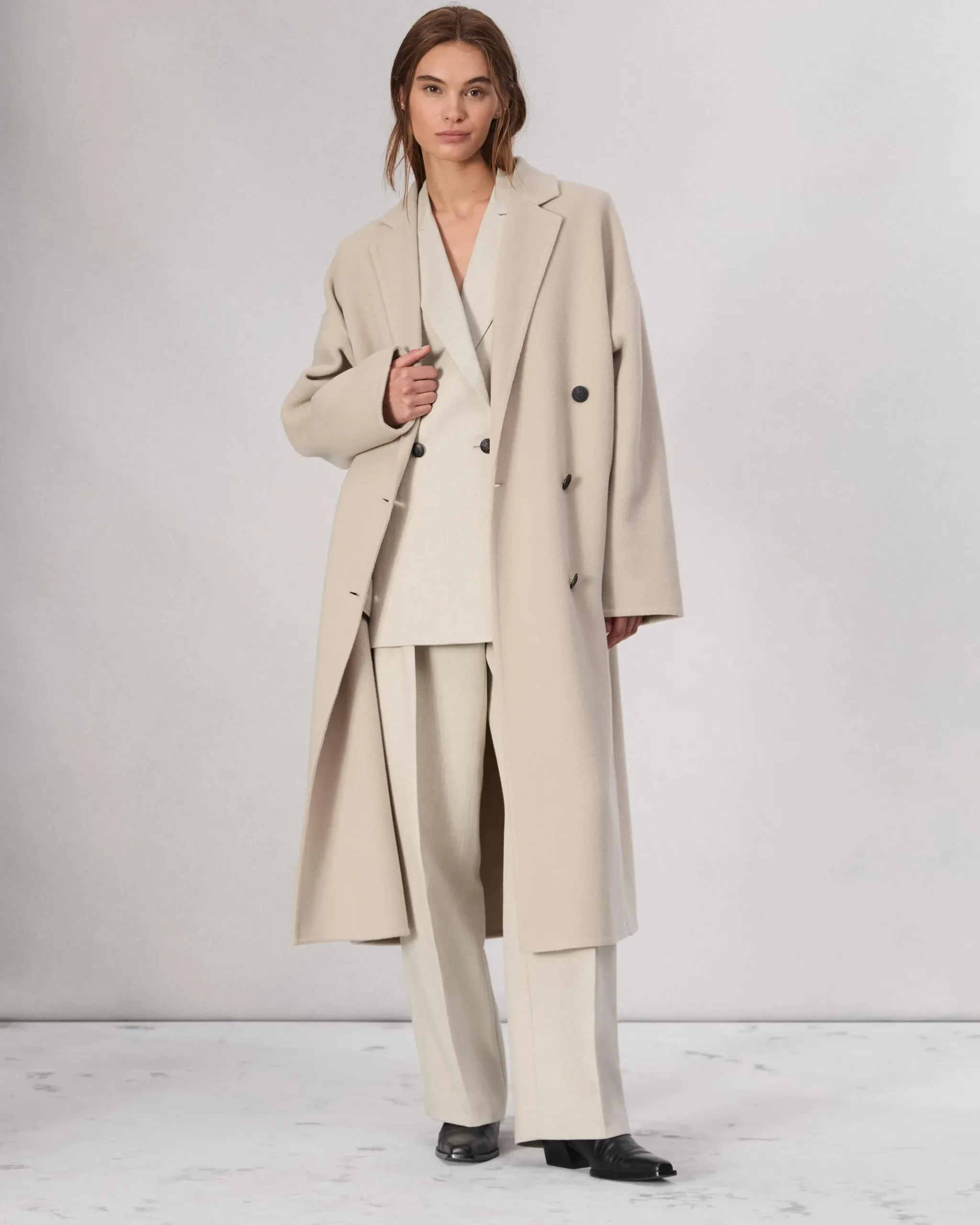 rag & bone Thea Wool-Blend Coat Oatmeal Online