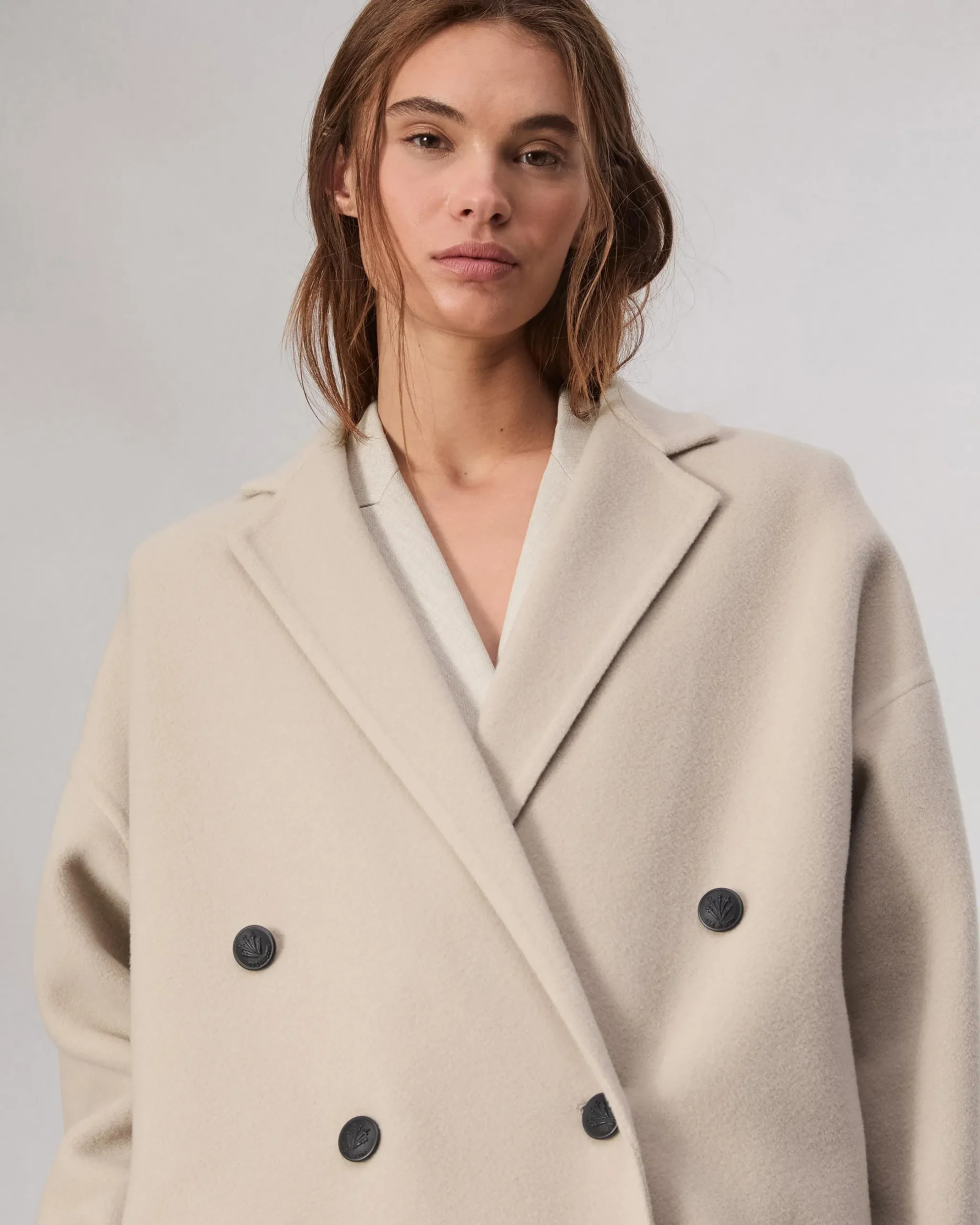 rag & bone Thea Wool-Blend Coat Oatmeal Online