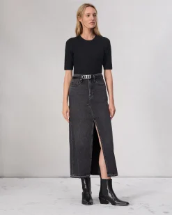 rag & bone Tina Washable Wool Crew Black Shop