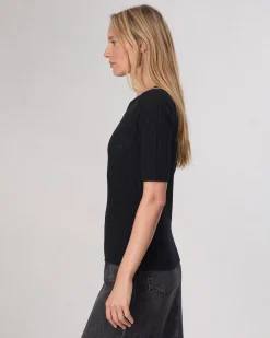 rag & bone Tina Washable Wool Crew Black Shop
