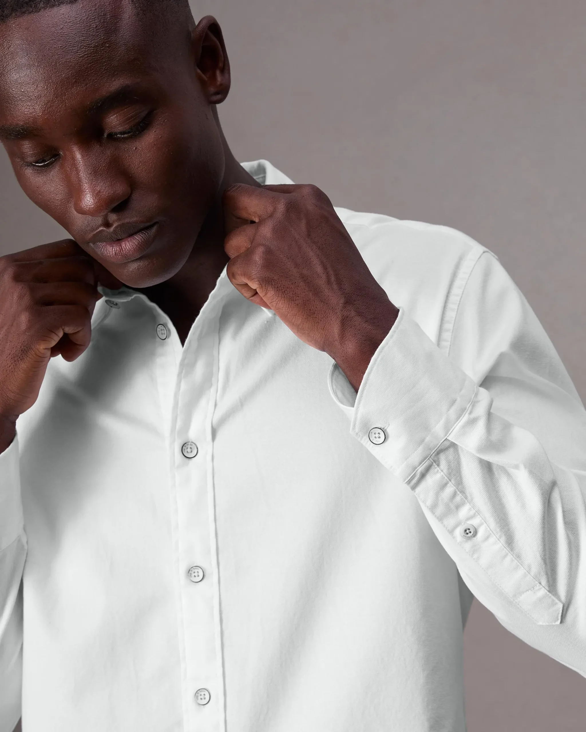 rag & bone Tomlin Stretch-Cotton Dobby Shirt White Store