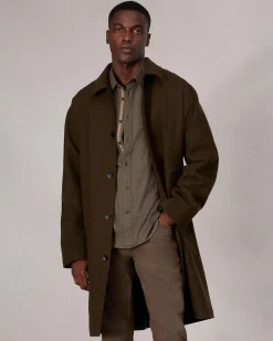 rag & bone Tomlin Stretch-Cotton Dobby Shirt Army Fashion
