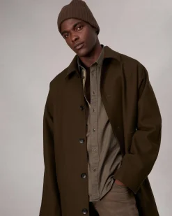 rag & bone Tomlin Stretch-Cotton Dobby Shirt Army Fashion