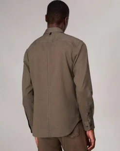 rag & bone Tomlin Stretch-Cotton Dobby Shirt Army Fashion