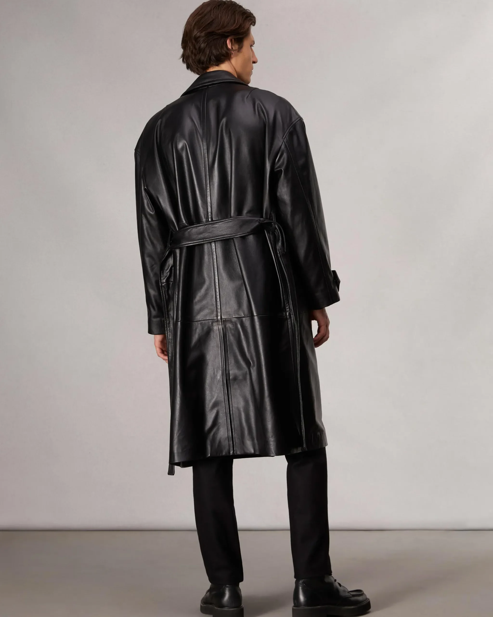rag & bone Tyler Leather Trench Coat Black Shop