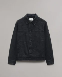 rag & bone Varick Trucker Jacket Black Store