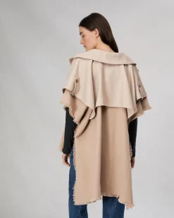 rag & bone Wool Trench Poncho Biscuit Online