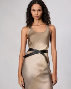 rag & bone Zoe Leather Wrap Belt Black Sale